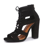 Rope Detail Heels Shoes