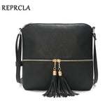 Tassel Zipper Shoulder Bag