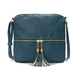 Tassel Zipper Shoulder Bag