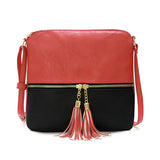 Tassel Zipper Shoulder Bag