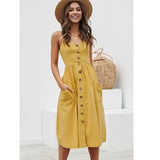 V-neck Classıc Dress