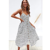 V-neck Classıc Dress
