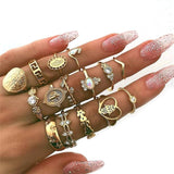 15 Pcs/set Shah Set Rings