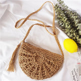 Rope Knitting Beach Shoulder Bag