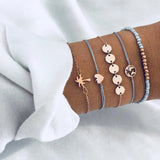 4 Pcs/ Set  Bead Bracelets
