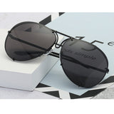 Rimless Big Sunglasses