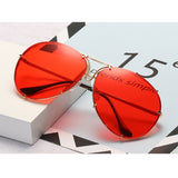 Rimless Big Sunglasses