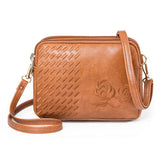 Embossed Decor Shoulder Bag