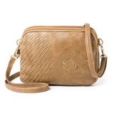 Embossed Decor Shoulder Bag
