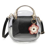 Transparent Flower Shoulder Bag