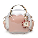 Transparent Flower Shoulder Bag