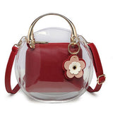 Transparent Flower Shoulder Bag