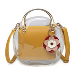 Transparent Flower Shoulder Bag
