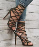 Mesh Heeled shoes