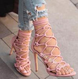 Mesh Heeled shoes