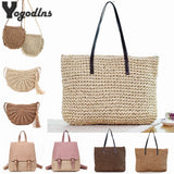 Rope Knitting Beach Shoulder Bag