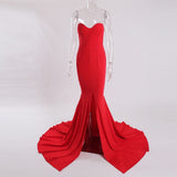 Sexy Strapless Long Dress