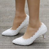 Pearl Flower Wedding Shoes