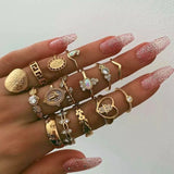 Vintage Crystal Star Ring