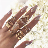 Vintage Crystal Star Ring