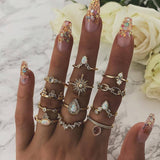 Vintage Crystal Star Ring
