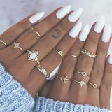 Vintage Crystal Star Ring