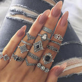Vintage Crystal Star Ring