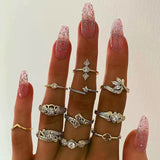 Vintage Crystal Star Ring