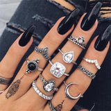 Vintage Crystal Star Ring