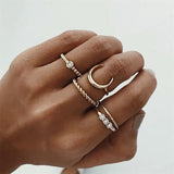 Vintage Crystal Star Ring