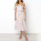 Ruffle Detail Floral Dress