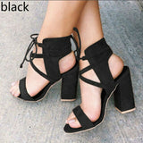Thin Lace-up Shoes Heel