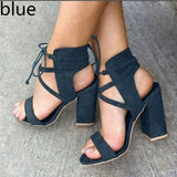 Thin Lace-up Shoes Heel