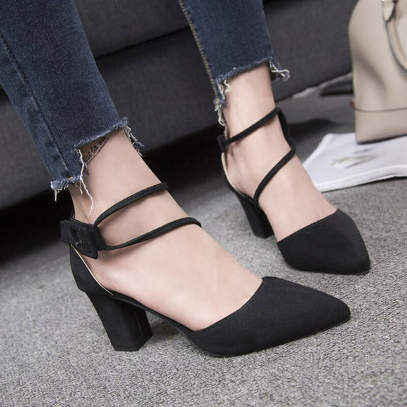Black Style Heels Shoes