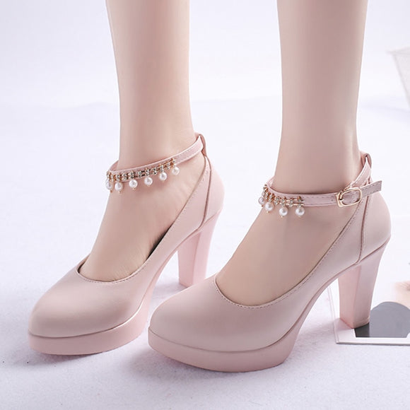 Pearl Platform Heels Shoes