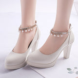 Pearl Platform Heels Shoes