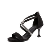 Crystal Ladies Heels Shoes